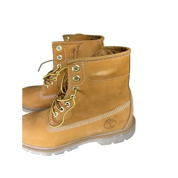 Timberland Classic 6” Waterproof Boot Wheat Nubuck Mens 7.5 w/ Box - Picture 8 of 12